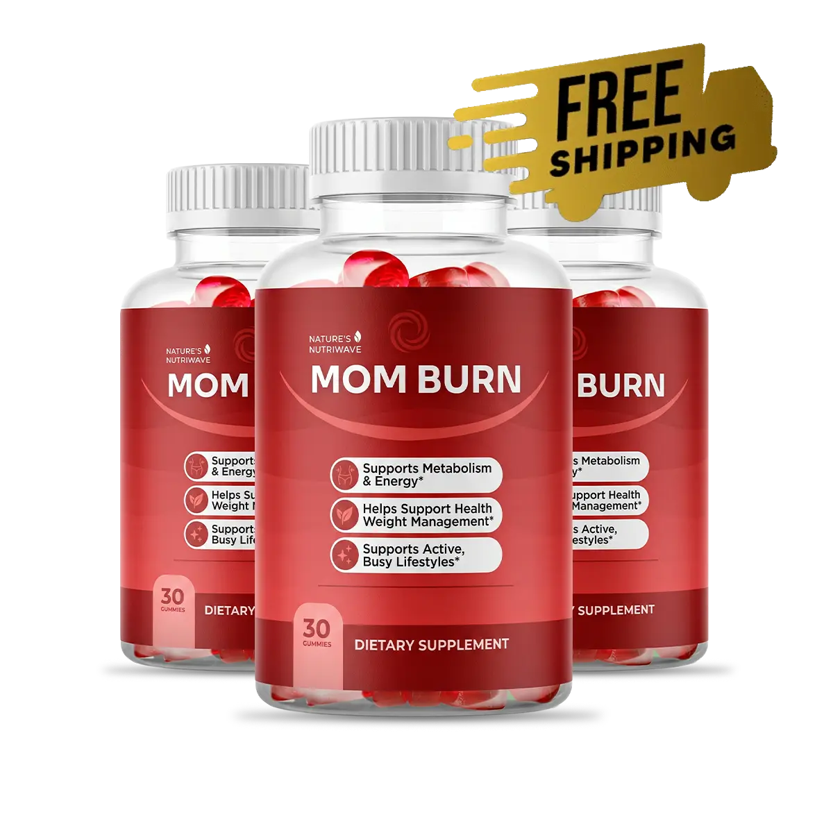 MomBurn fat burning and metabolism support supplement bottle